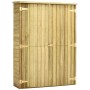 Caseta herramientas jardín madera pino impregnada 123x50x171 cm de vidaXL, Cobertizos - Ref: Foro24-46361, Precio: 350,99 €, ...