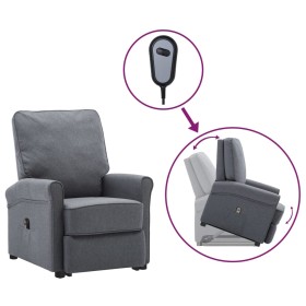 Sillón elevable tela gris oscuro de vidaXL, Sillones - Ref: Foro24-3100372, Precio: 329,99 €, Descuento: %