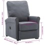 Dark gray fabric lift-up armchair by vidaXL, Armchairs - Ref: Foro24-3100372, Price: 329,99 €, Discount: %