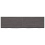 Dark brown treated oak wood wall shelf 220x60x(2-6)cm by vidaXL, Shelves and shelves - Ref: Foro24-363859, Price: 149,23 €, D...