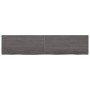 Estante pared madera roble tratada marrón oscuro 220x50x(2-4)cm de vidaXL, Estantes y estanterías - Ref: Foro24-363856, Preci...