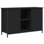 Black engineered wood TV cabinet 100x35x65 cm by vidaXL, TV Furniture - Ref: Foro24-832778, Price: 86,81 €, Discount: %