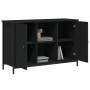 Black engineered wood TV cabinet 100x35x65 cm by vidaXL, TV Furniture - Ref: Foro24-832778, Price: 86,81 €, Discount: %