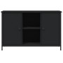 Black engineered wood TV cabinet 100x35x65 cm by vidaXL, TV Furniture - Ref: Foro24-832778, Price: 86,81 €, Discount: %