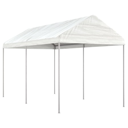 Cenador con techo polietileno blanco 4,46x2,28x2,69 m de vidaXL, Carpas y cenadores - Ref: Foro24-3155502, Precio: 142,99 €, ...