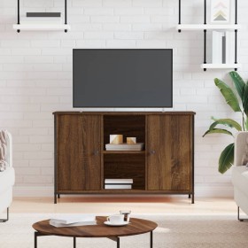 TV stand made of brown oak engineered wood, 100x35x65 cm by vidaXL, TV Furniture - Ref: Foro24-832782, Price: 82,46 €, Discou...