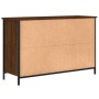 TV stand made of brown oak engineered wood, 100x35x65 cm by vidaXL, TV Furniture - Ref: Foro24-832782, Price: 82,35 €, Discou...