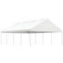 Gazebo with white polyethylene roof 8.92x5.88x3.75 m by vidaXL, Tents and gazebos - Ref: Foro24-3155520, Price: 435,99 €, Dis...