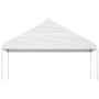 Gazebo with white polyethylene roof 8.92x5.88x3.75 m by vidaXL, Tents and gazebos - Ref: Foro24-3155520, Price: 435,99 €, Dis...