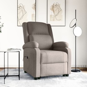 Sillón elevable tela gris taupe de vidaXL, Sillones - Ref: Foro24-3110976, Precio: 446,99 €, Descuento: %