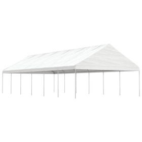 Gazebo with white polyethylene roof 13.38x5.88x3.75 m by vidaXL, Tents and gazebos - Ref: Foro24-3155522, Price: 658,59 €, Di...