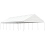 Gazebo with white polyethylene roof 13.38x5.88x3.75 m by vidaXL, Tents and gazebos - Ref: Foro24-3155522, Price: 658,99 €, Di...