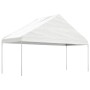 Gazebo with white polyethylene roof 13.38x5.88x3.75 m by vidaXL, Tents and gazebos - Ref: Foro24-3155522, Price: 658,99 €, Di...