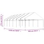 Gazebo with white polyethylene roof 13.38x5.88x3.75 m by vidaXL, Tents and gazebos - Ref: Foro24-3155522, Price: 658,99 €, Di...