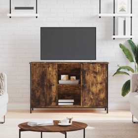 Mueble de TV madera de ingeniería roble ahumado 100x35x65 cm de vidaXL, Muebles TV - Ref: Foro24-832780, Precio: 73,27 €, Des...