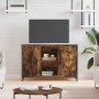 Mueble de TV madera de ingeniería roble ahumado 100x35x65 cm de vidaXL, Muebles TV - Ref: Foro24-832780, Precio: 73,99 €, Des...