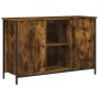 Mueble de TV madera de ingeniería roble ahumado 100x35x65 cm de vidaXL, Muebles TV - Ref: Foro24-832780, Precio: 73,99 €, Des...