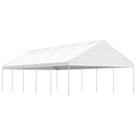 Gazebo with white polyethylene roof 11.15x5.88x3.75 m by vidaXL, Tents and gazebos - Ref: Foro24-3155521, Price: 522,99 €, Di...