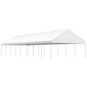 Gazebo with white polyethylene roof 17.84x5.88x3.75 m by vidaXL, Tents and gazebos - Ref: Foro24-3155524, Price: 821,05 €, Di...