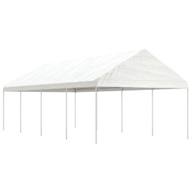 Gazebo with white polyethylene roof 8.92x4.08x3.22 m by vidaXL, Tents and gazebos - Ref: Foro24-3155512, Price: 336,42 €, Dis...