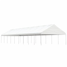 Gazebo with white polyethylene roof 20.07x5.88x3.75 m by vidaXL, Tents and gazebos - Ref: Foro24-3155525, Price: 901,99 €, Di...