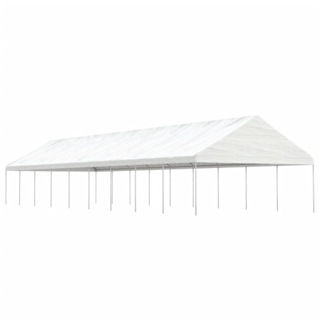 Gazebo with white polyethylene roof 20.07x5.88x3.75 m by vidaXL, Tents and gazebos - Ref: Foro24-3155525, Price: 901,97 €, Di...