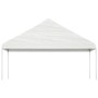 Cenador con techo polietileno blanco 20,07x5,88x3,75 m de vidaXL, Carpas y cenadores - Ref: Foro24-3155525, Precio: 901,99 €,...