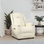 Cream synthetic leather lift-up armchair by vidaXL, Armchairs - Ref: Foro24-3124569, Price: 426,79 €, Discount: %