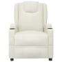 Sillón elevable cuero sintético crema de vidaXL, Sillones - Ref: Foro24-3124569, Precio: 426,79 €, Descuento: %