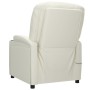 Sillón elevable cuero sintético crema de vidaXL, Sillones - Ref: Foro24-3124569, Precio: 426,79 €, Descuento: %