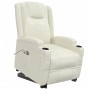 Sillón elevable cuero sintético crema de vidaXL, Sillones - Ref: Foro24-3124569, Precio: 426,79 €, Descuento: %