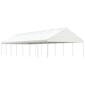 Gazebo with white polyethylene roof 15.61x5.88x3.75 m by vidaXL, Tents and gazebos - Ref: Foro24-3155523, Price: 734,99 €, Di...