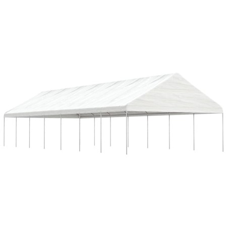 Cenador con techo polietileno blanco 15,61x5,88x3,75 m de vidaXL, Carpas y cenadores - Ref: Foro24-3155523, Precio: 734,99 €,...