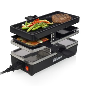 Tristar Raclette-Bügeleisen für 2 Personen RA-2741 schwarz 400 W 23,8 x 10,4 cm von Tristar, Elektrische Grillplatten und Gri...