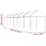 Gazebo with white polyethylene roof 13.38x2.28x2.69 m by vidaXL, Tents and gazebos - Ref: Foro24-3155506, Price: 377,50 €, Di...