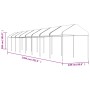 Gazebo with white polyethylene roof 17.84x2.28x2.69 m by vidaXL, Tents and gazebos - Ref: Foro24-3155508, Price: 495,65 €, Di...