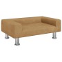 Brown velvet dog bed 70x45x26.5 cm by vidaXL, Beds for dogs - Ref: Foro24-171923, Price: 65,99 €, Discount: %