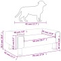 Cama para perros de terciopelo marrón 70x45x26,5 cm de vidaXL, Camas para perros - Ref: Foro24-171923, Precio: 64,80 €, Descu...