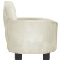 Cream velvet dog bed 66x40x45 cm by vidaXL, Beds for dogs - Ref: Foro24-171844, Price: 72,68 €, Discount: %