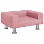 Hundebett aus rosa Samt, 50 x 40 x 26,5 cm von vidaXL, Betten für Hunde - Ref: Foro24-171928, Preis: 52,68 €, Rabatt: %