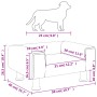 Hundebett aus rosa Samt, 50 x 40 x 26,5 cm von vidaXL, Betten für Hunde - Ref: Foro24-171928, Preis: 52,68 €, Rabatt: %