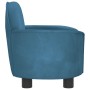 Blue velvet dog bed 66x40x45 cm by vidaXL, Beds for dogs - Ref: Foro24-171838, Price: 72,99 €, Discount: %