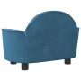 Blue velvet dog bed 66x40x45 cm by vidaXL, Beds for dogs - Ref: Foro24-171838, Price: 72,99 €, Discount: %