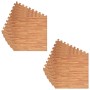 Wood grain EVA rubber mats 12 pcs 4.32㎡ by vidaXL, Gym equipment mats - Ref: Foro24-92459, Price: 71,49 €, Discount: %