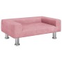 Cama para perros de terciopelo rosa 70x45x26,5 cm de vidaXL, Camas para perros - Ref: Foro24-171921, Precio: 65,59 €, Descuen...