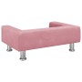 Cama para perros de terciopelo rosa 70x45x26,5 cm de vidaXL, Camas para perros - Ref: Foro24-171921, Precio: 65,59 €, Descuen...