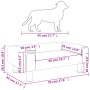 Cama para perros de terciopelo rosa 70x45x26,5 cm de vidaXL, Camas para perros - Ref: Foro24-171921, Precio: 65,59 €, Descuen...