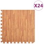 Rubber EVA mats with wood grain pattern 24 units 8.64 m² by vidaXL, Gym equipment mats - Ref: Foro24-92460, Price: 137,27 €, ...