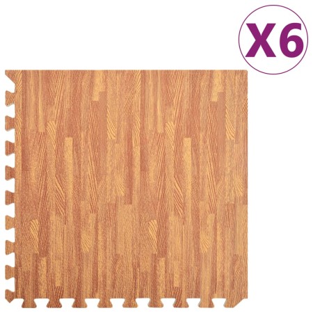 Wood grain EVA rubber mats 54 pcs 2.16㎡ by vidaXL, Gym equipment mats - Ref: Foro24-92458, Price: 39,05 €, Discount: %