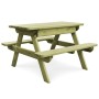 Children's picnic table and benches impregnated pine wood 90x90x58cm by vidaXL, Garden tables - Ref: Foro24-45148, Price: 76,...